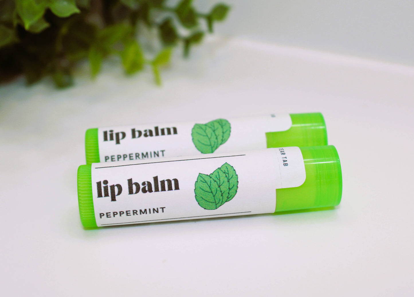 Peppermint Lip Balm, Natural Chapstick, Lips Smacker