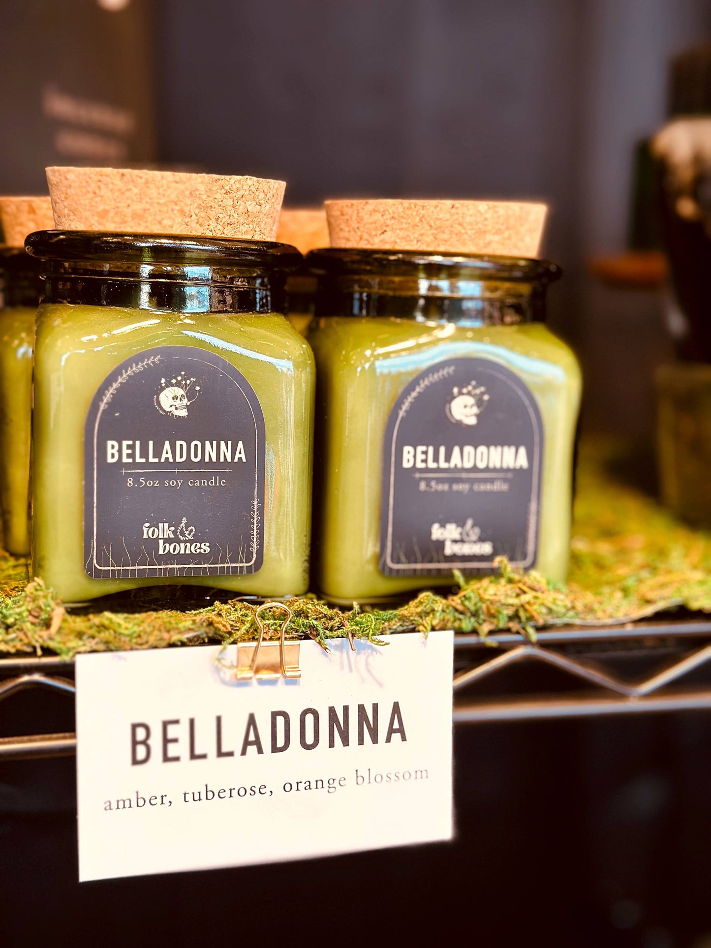 Belladonna - 8 oz Amber Tuberose Soy Candle