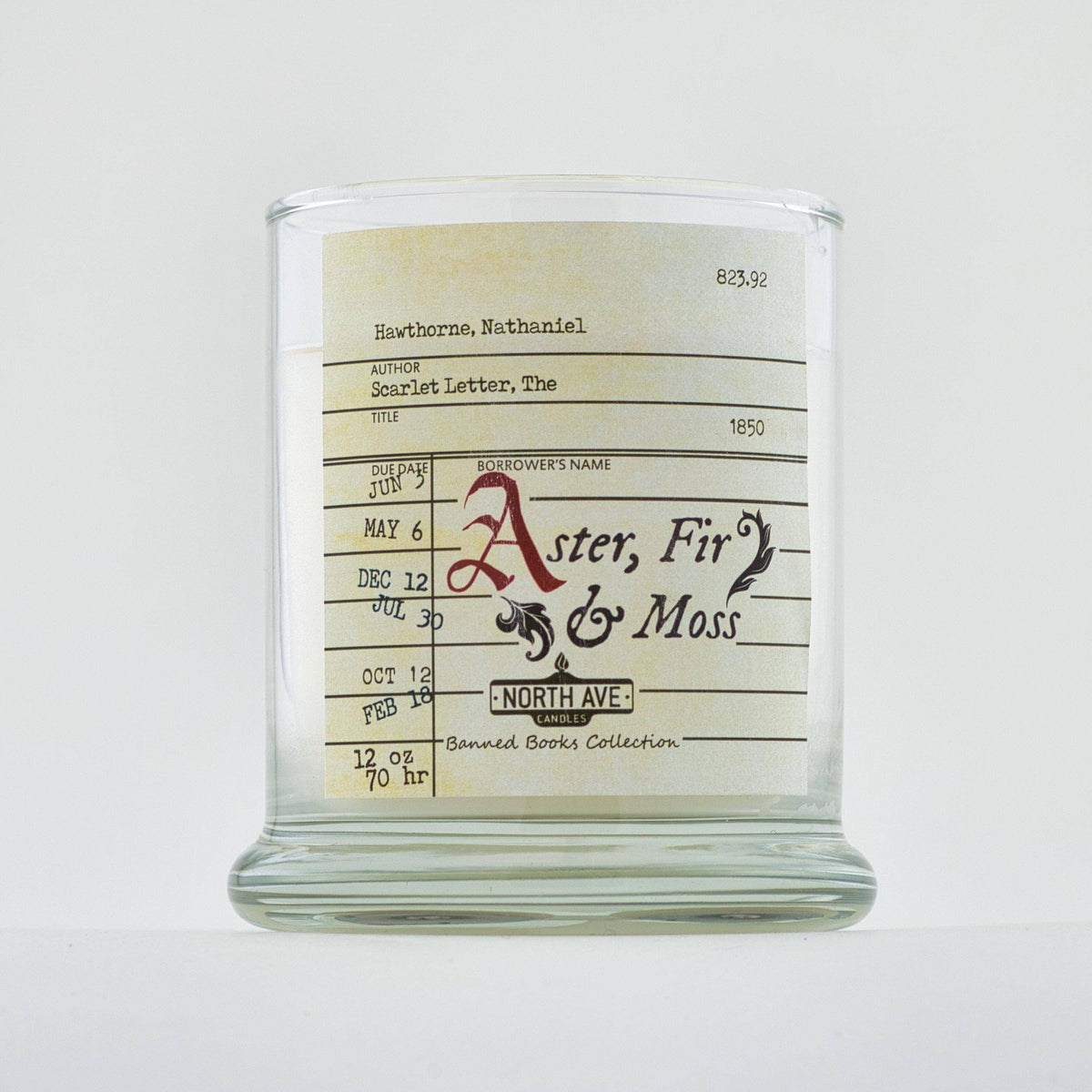 Banned Book Candle, The Scarlet Letter / Bookstore Gift