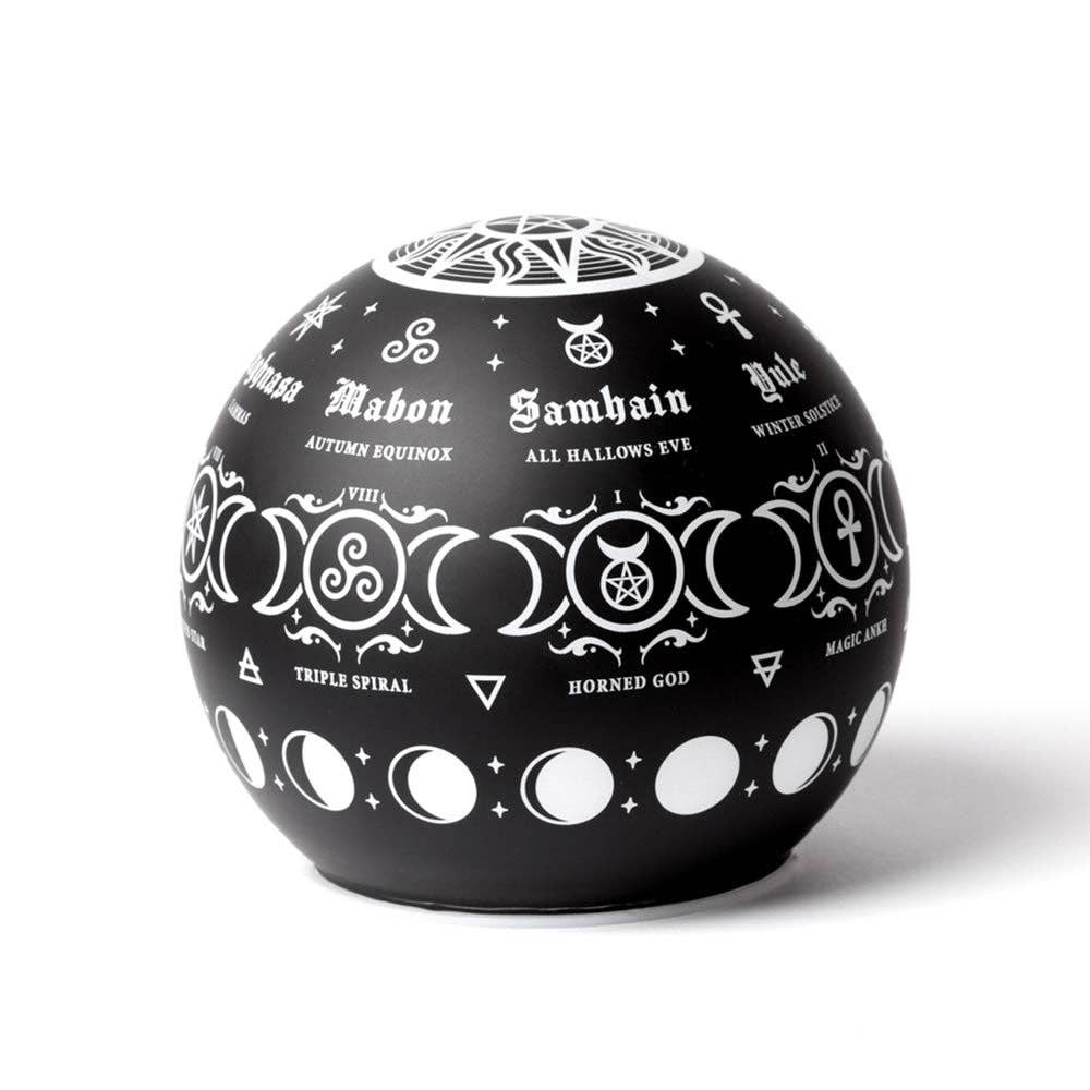 Pagan Calendar Globe Lamp
