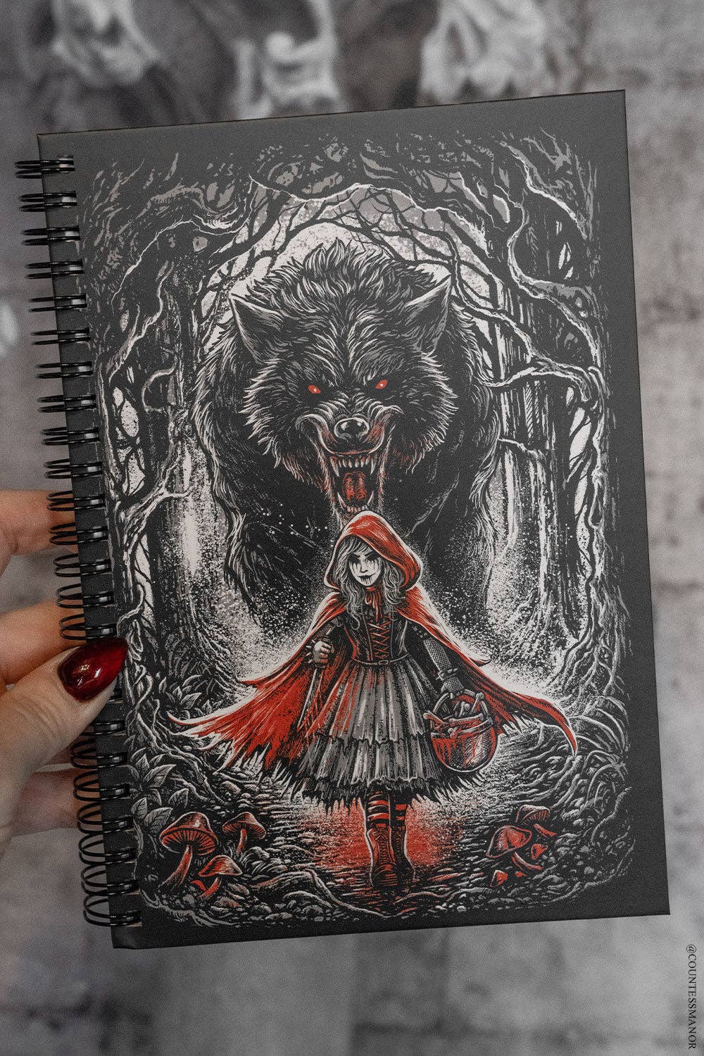 Little Dead Riding Hood Spiral Journal
