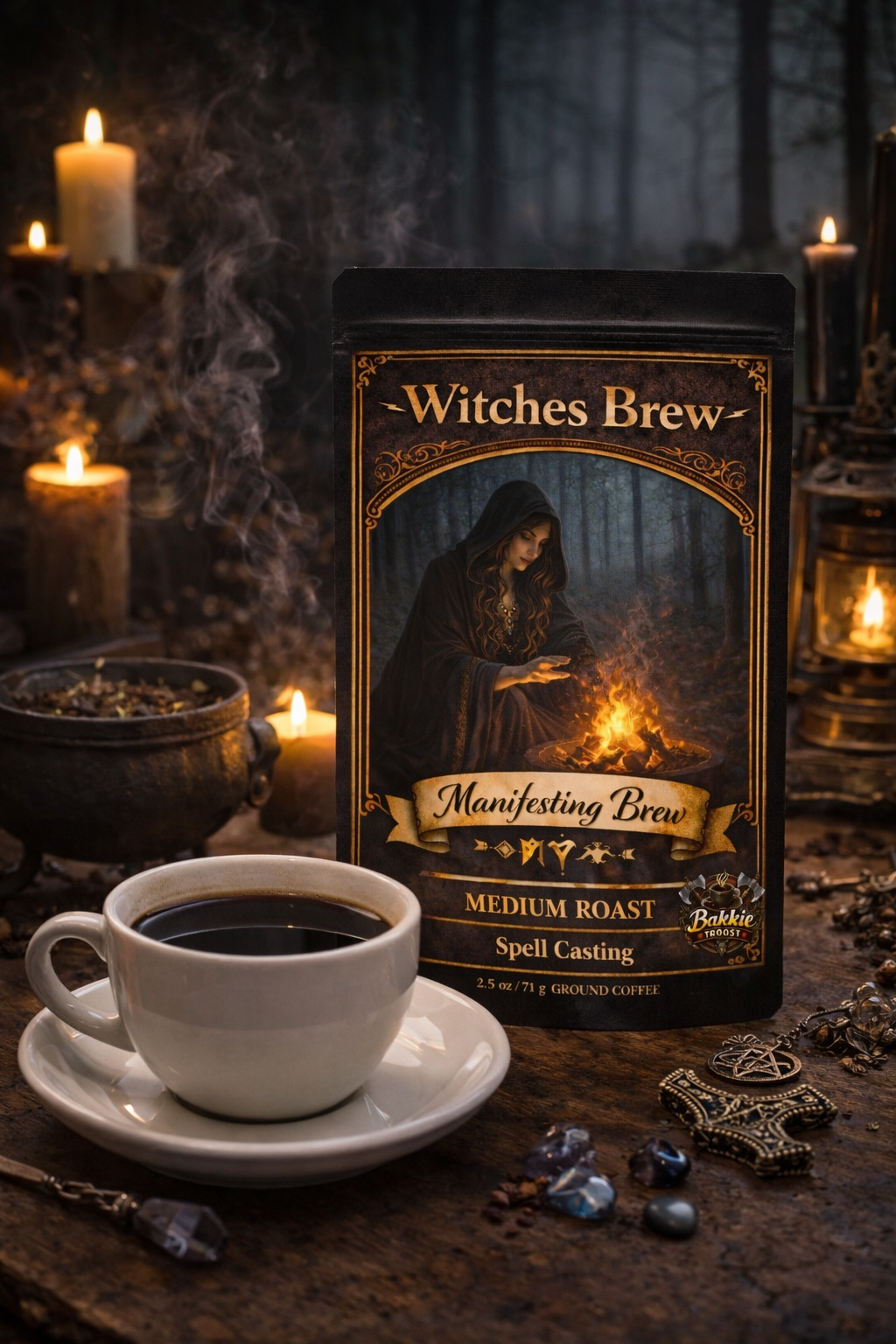 Witches Brew – Medium Roast Ritual Coffee (2.5 oz) Spellwork Blend