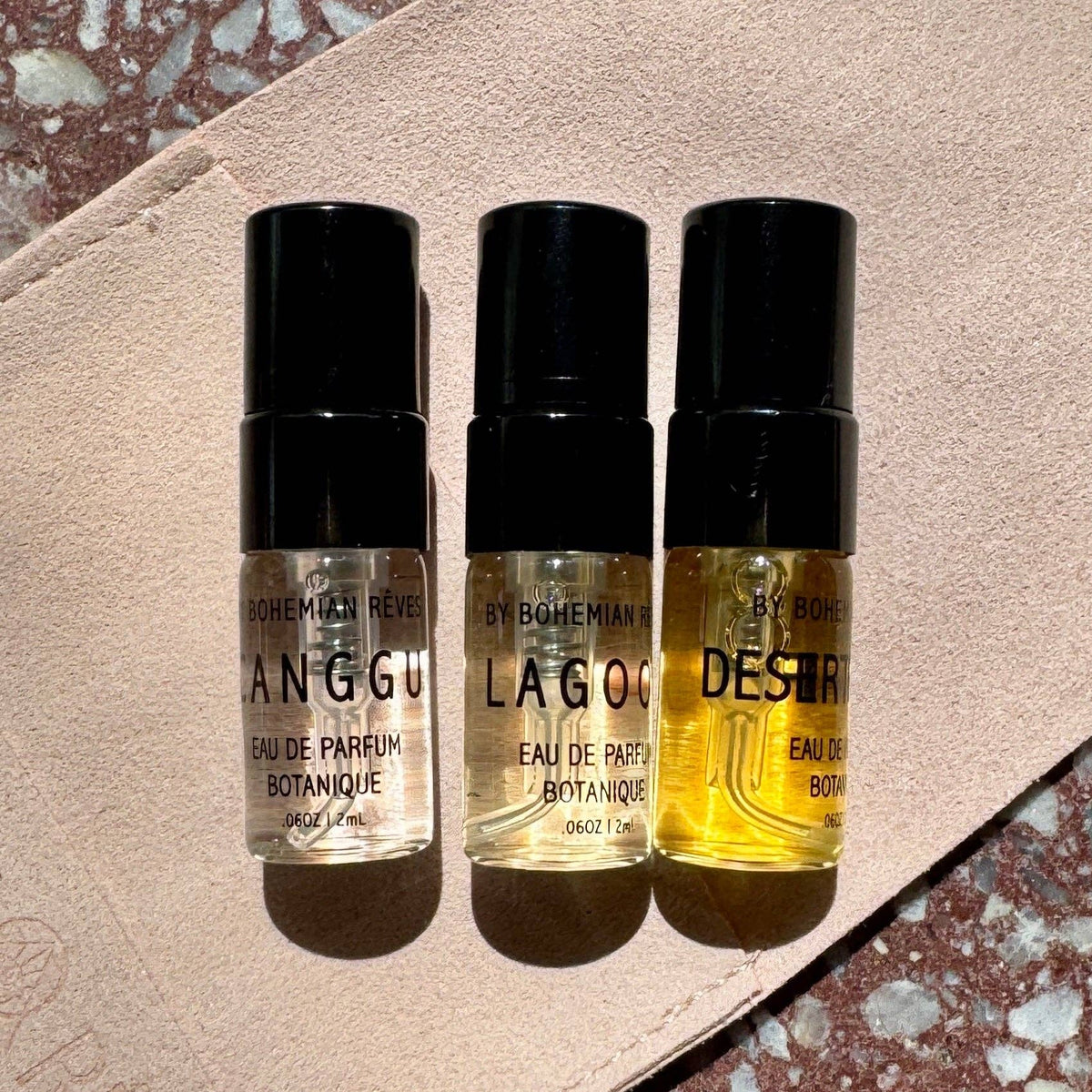 Bohemian Rêves Core Fragrance Discovery Set – Desert Fleur, Lagoon & Canggu (2ml)