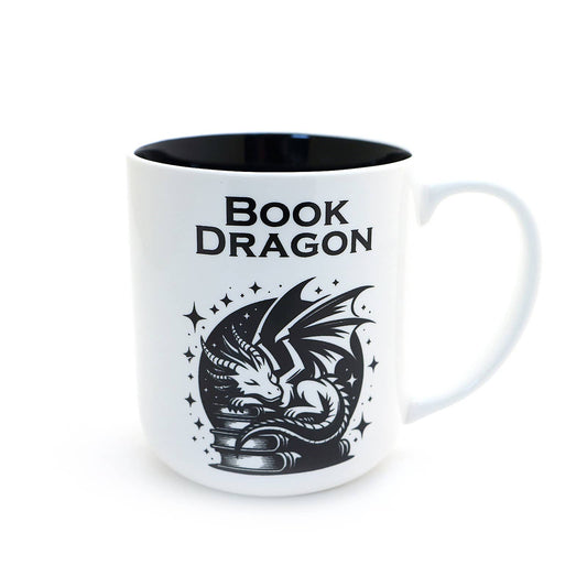 Book Dragon mug, It's not Hoarding if it's Books