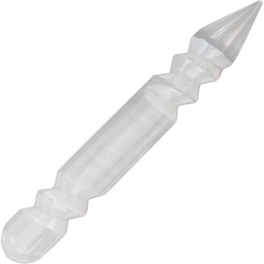 Gemstone Curved Wand White Selenite (Each)