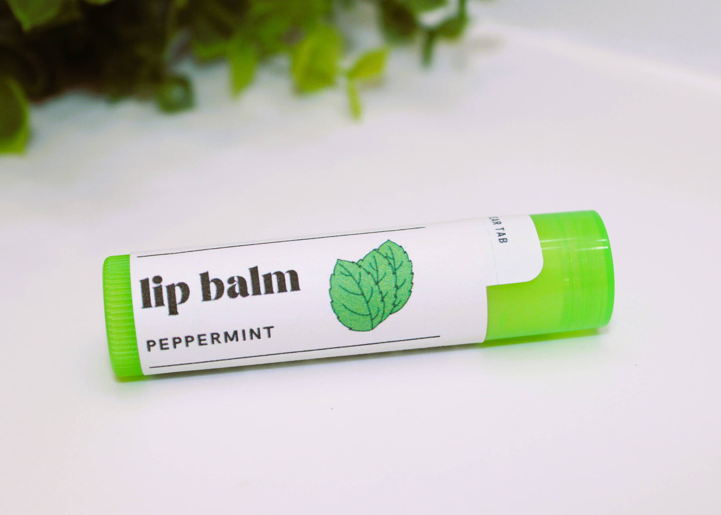 Peppermint Lip Balm, Natural Chapstick, Lips Smacker