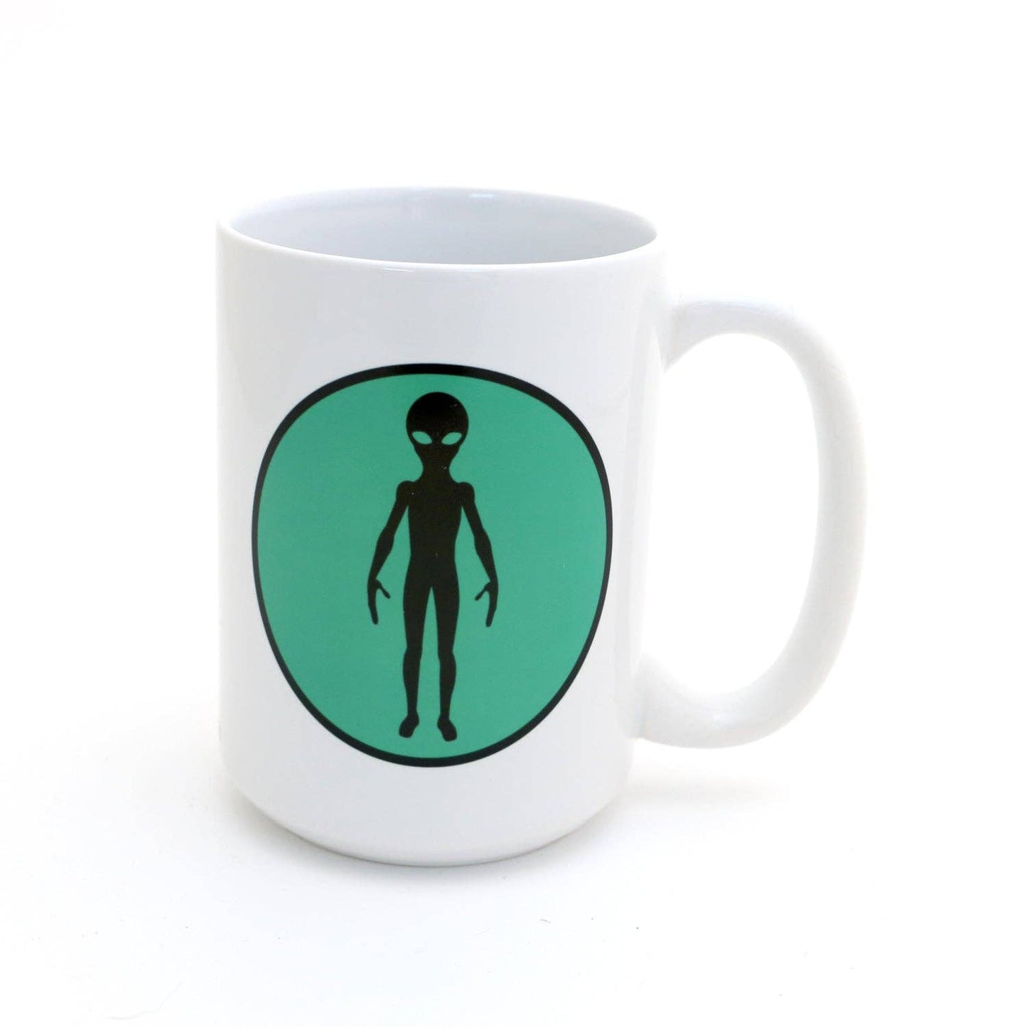 Alien 15 Oz mug, Believe in Yourself, UFO, space creature