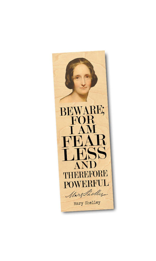 Mary Shelley Quote Frankenstein Wood Bookmark