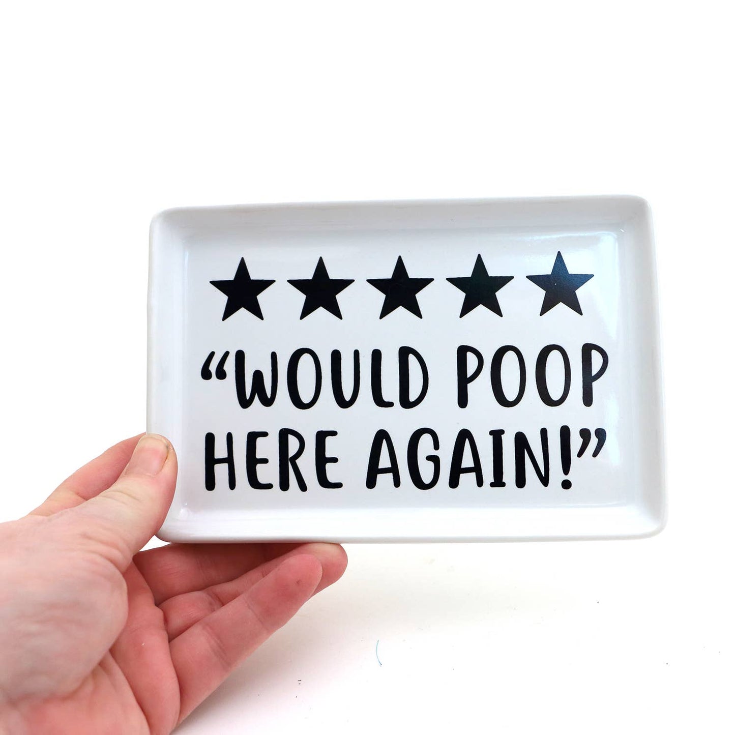 Poop Review soap dish, funny tray, bathroom decor, novelty