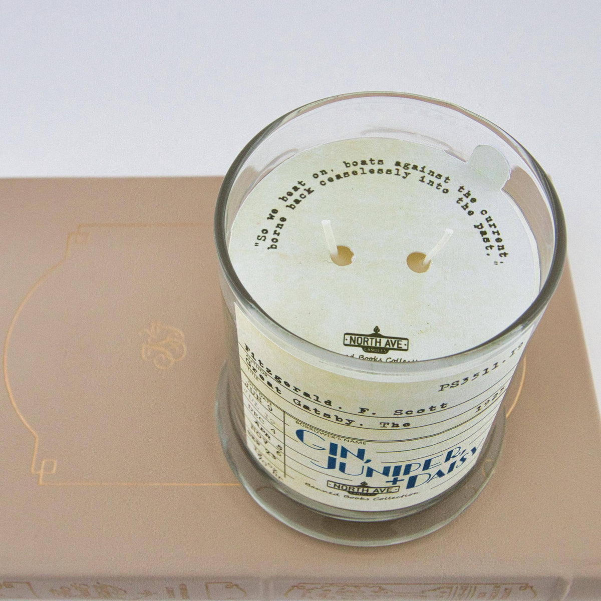 Banned Book Candle / The Great Gatsby / Book Lover Gift