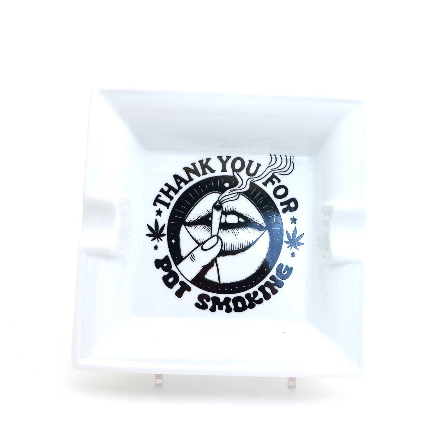 Thank You For Pot Smoking Ceramic Ashtray, Gift for smoker