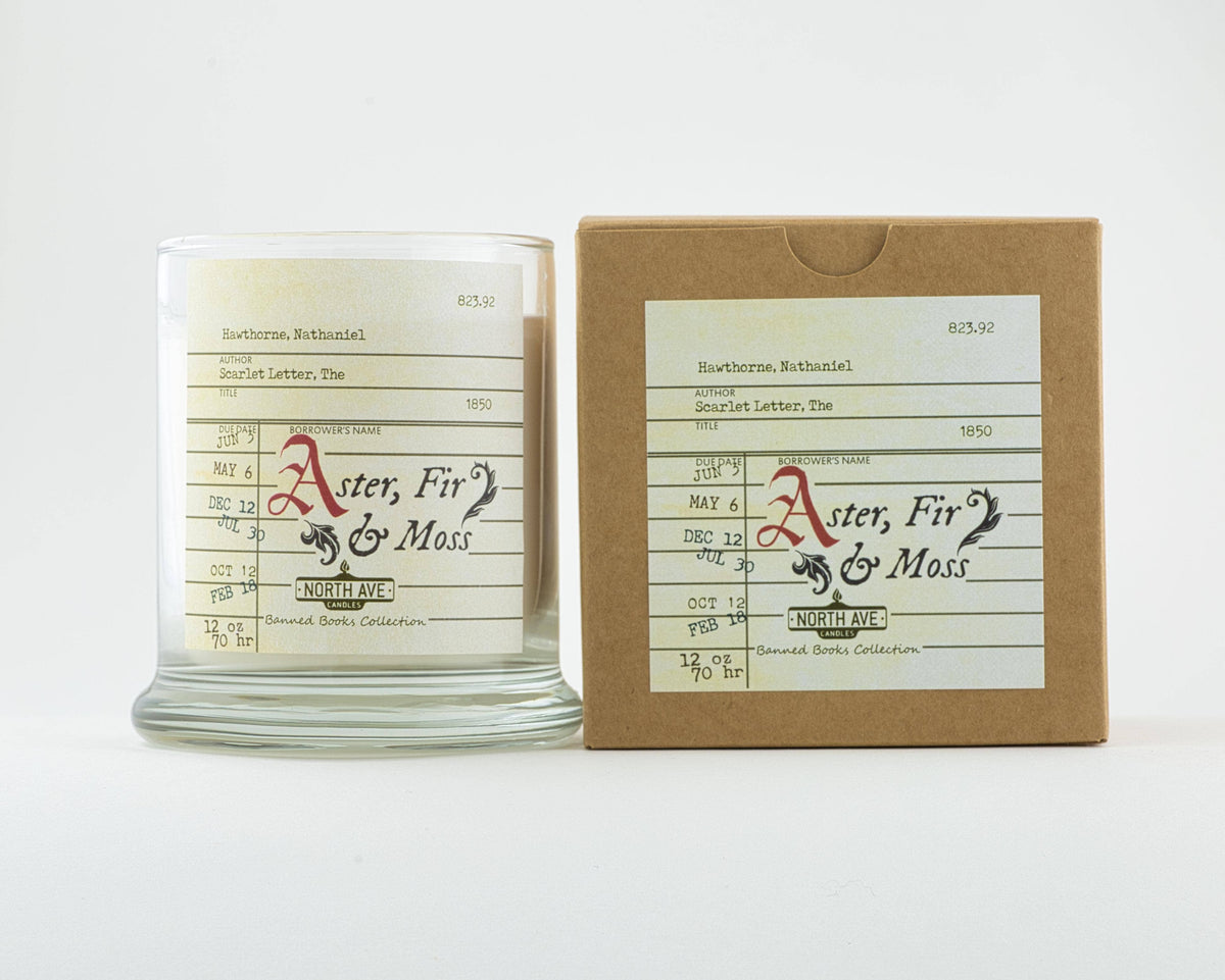 Banned Book Candle, The Scarlet Letter / Bookstore Gift