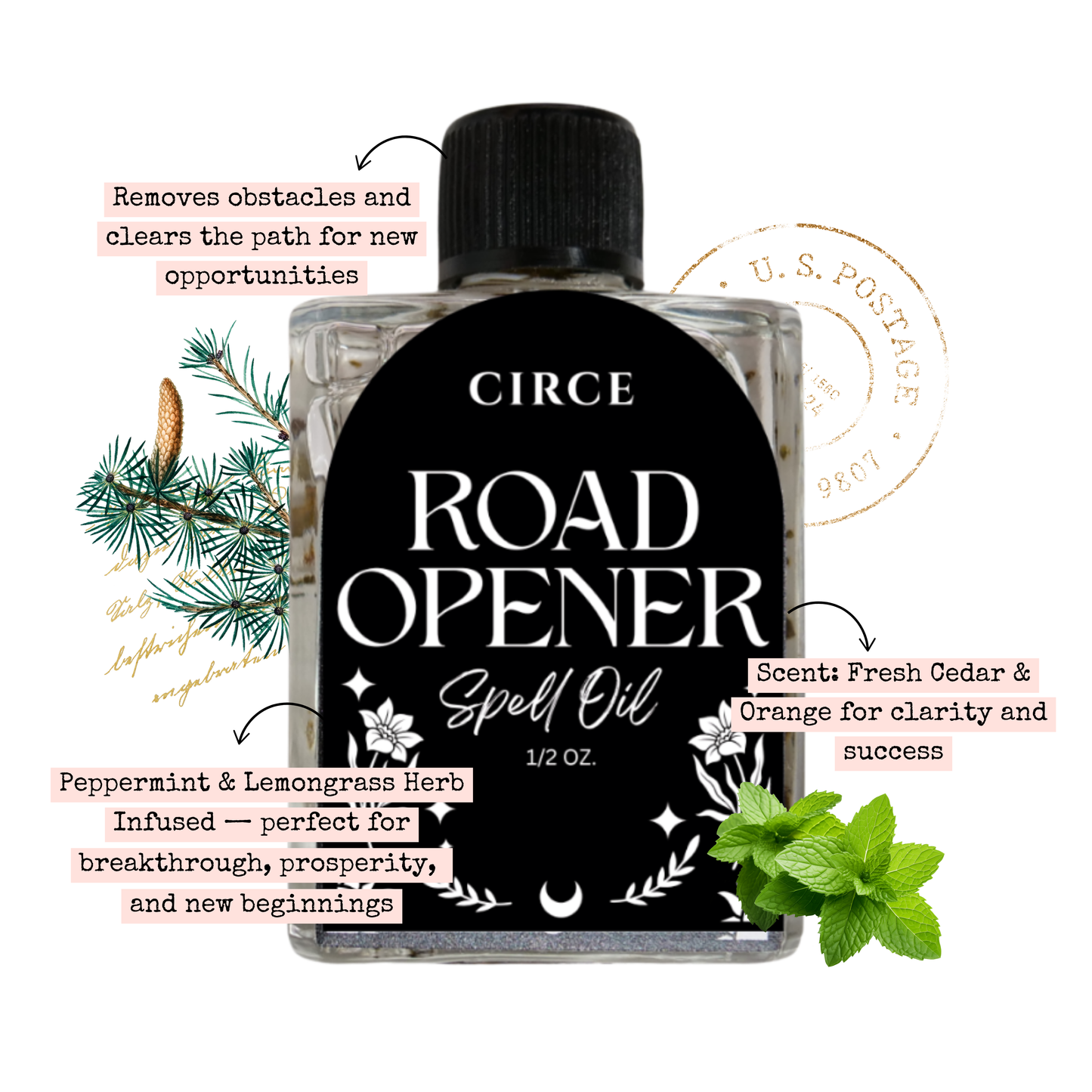 Road Opener Spell Oil - Opportunity Ritual 0.5oz