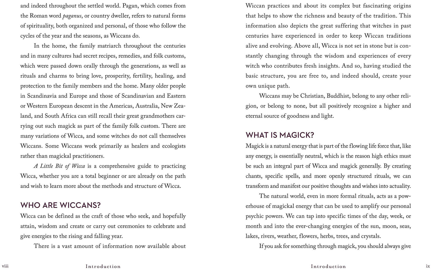 A Little Bit of Wicca by Cassandra Eason