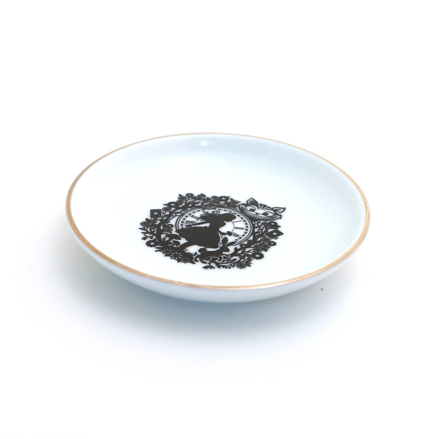 Through The Looking Glass Alice Ring Dish,with 22K Gold