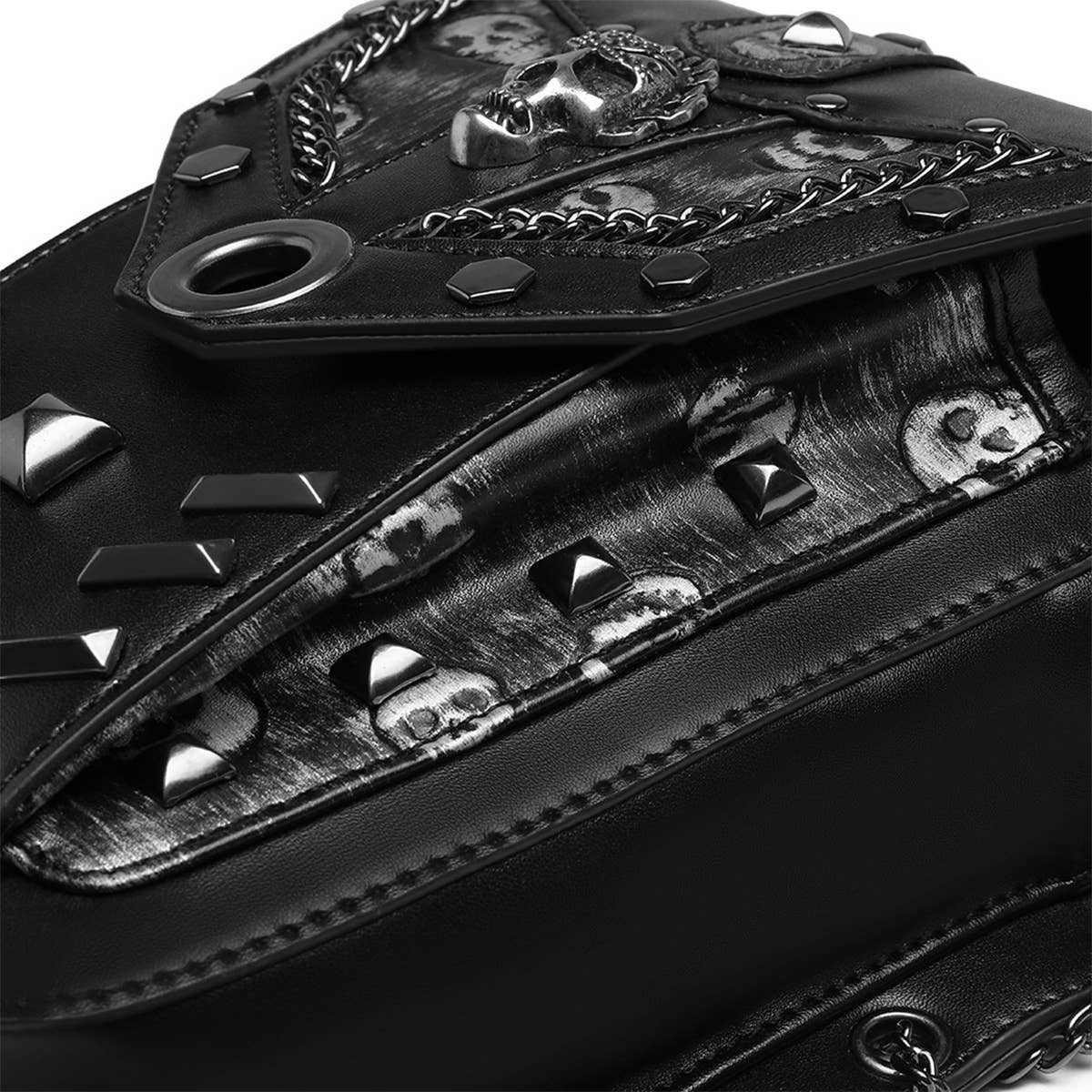RETRO SKULL STEAMPUNK LEG BAG WALLET_CWAB0647