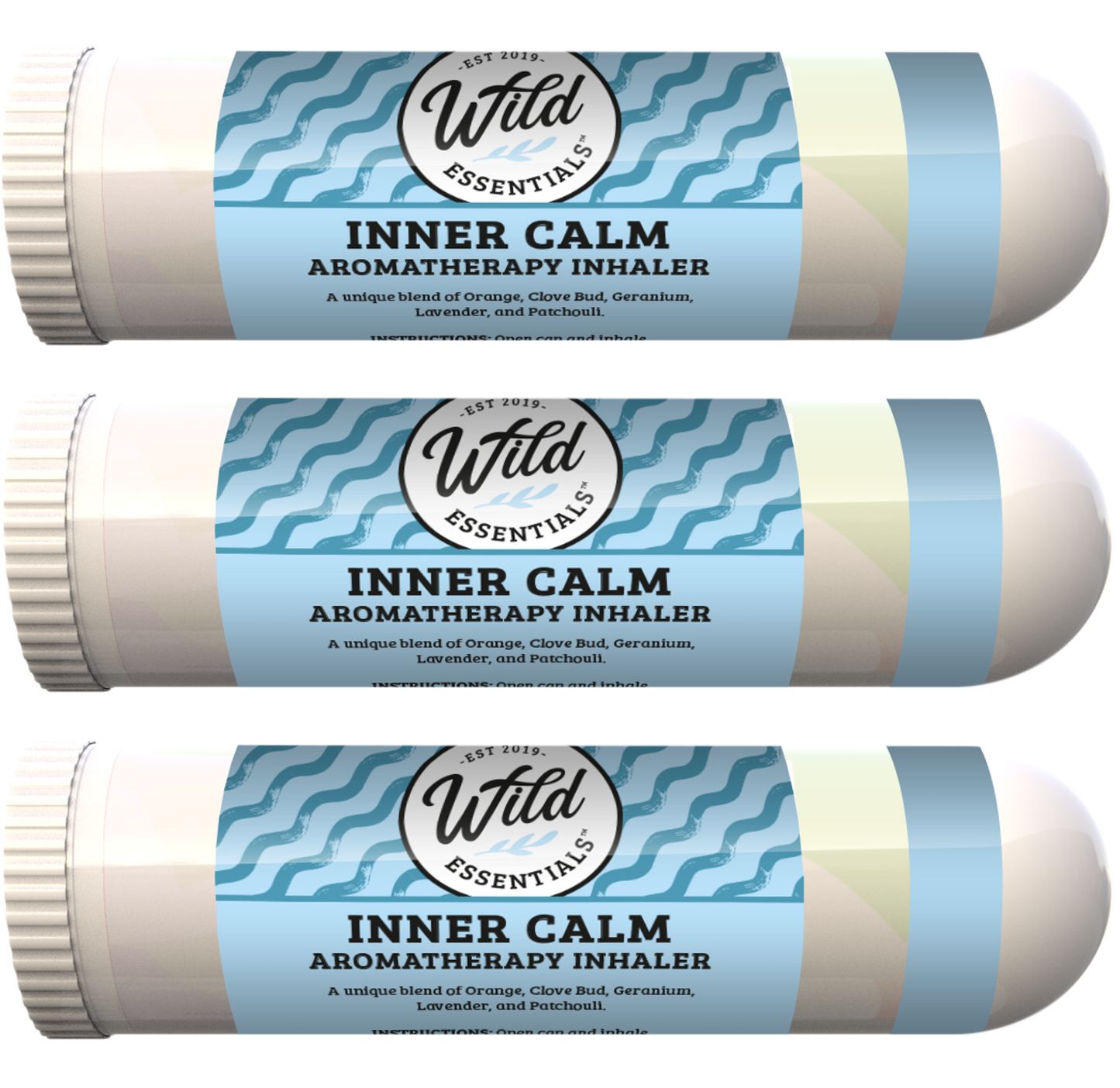 Inner Calm Aromatherapy Inhalers with essential oils