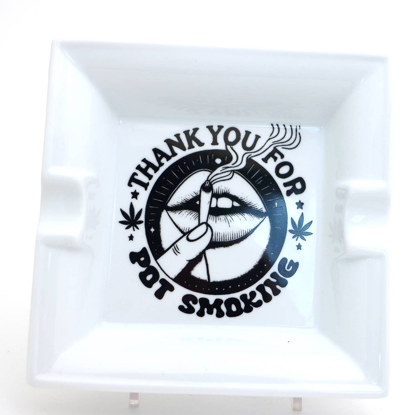 Thank You For Pot Smoking Ceramic Ashtray, Gift for smoker
