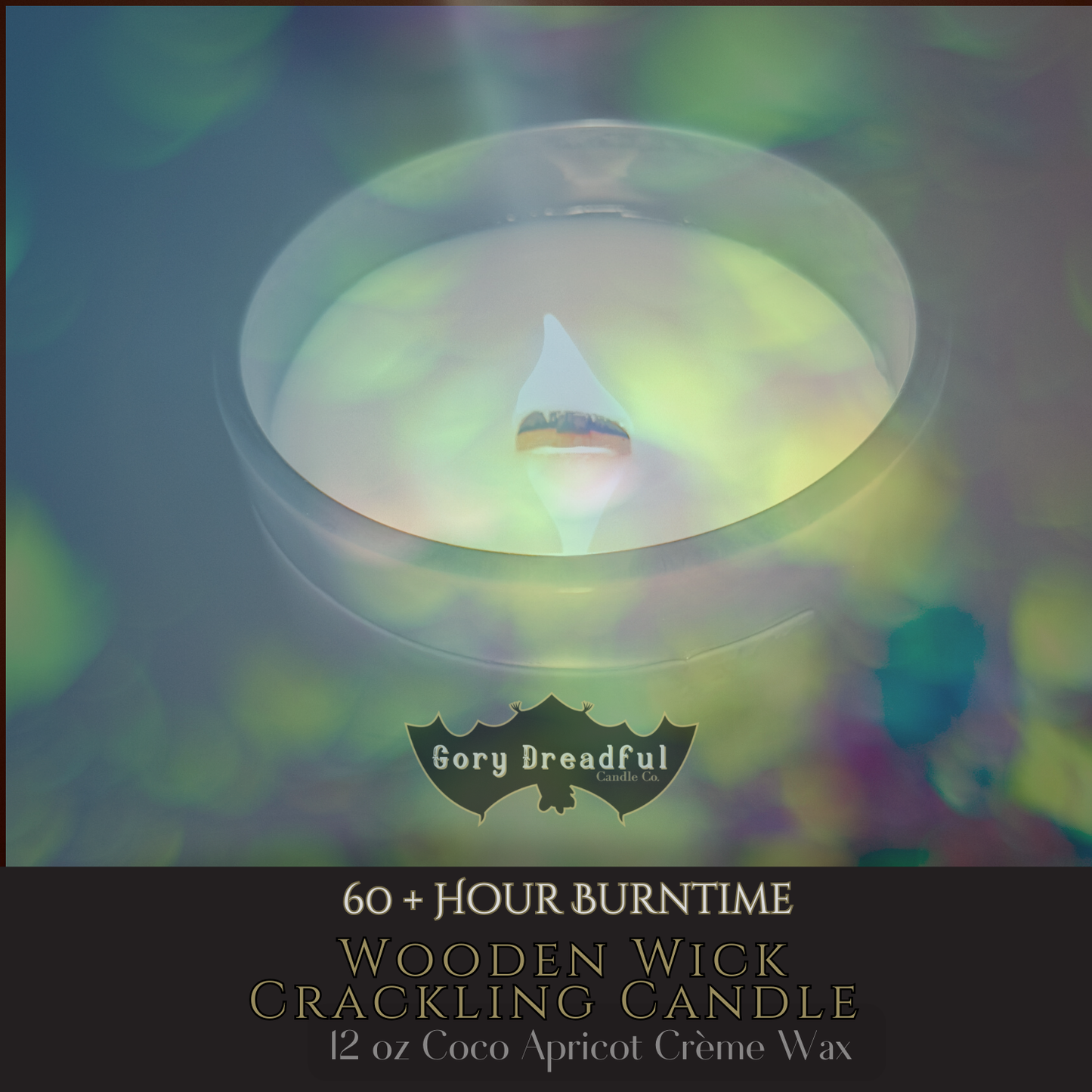 Fangs & Lace Crackling Wooden Wick Candle: Cashmere Pink Sugar Scent