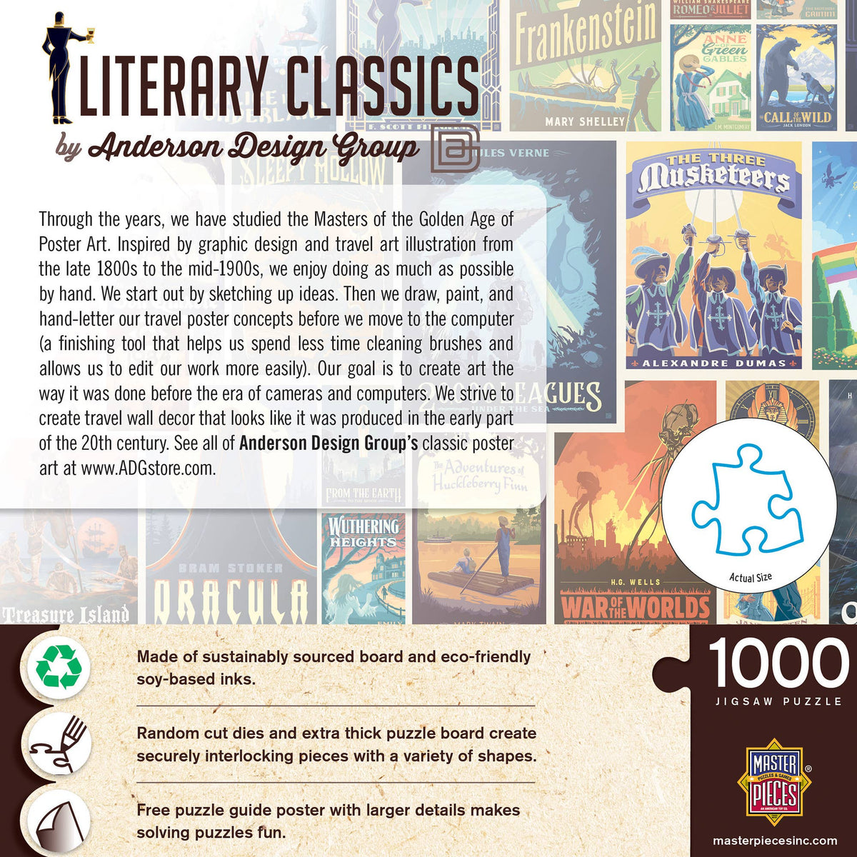 Vintage Posters - Literary Classics 1000 Piece Jigsaw Puzzle