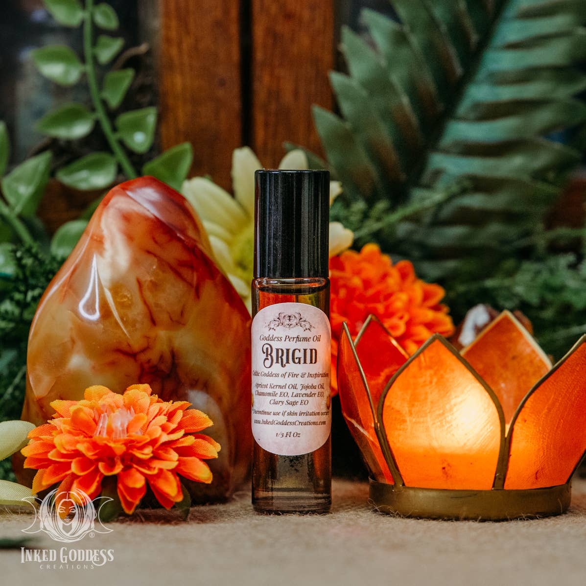 Brigid Goddess Perfume Oil for Fire and Inspiration