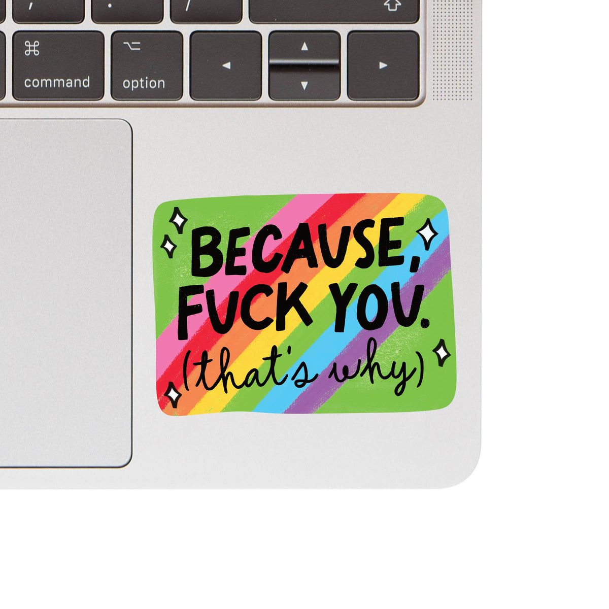 Funny Swear Fuck Rainbow Bright High Quality Vinyl Sticker
