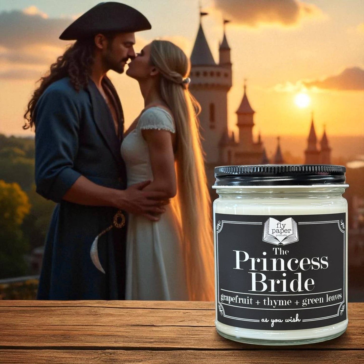 Princess Bride 9oz Candle *New Scent* Grapefruit + Thyme