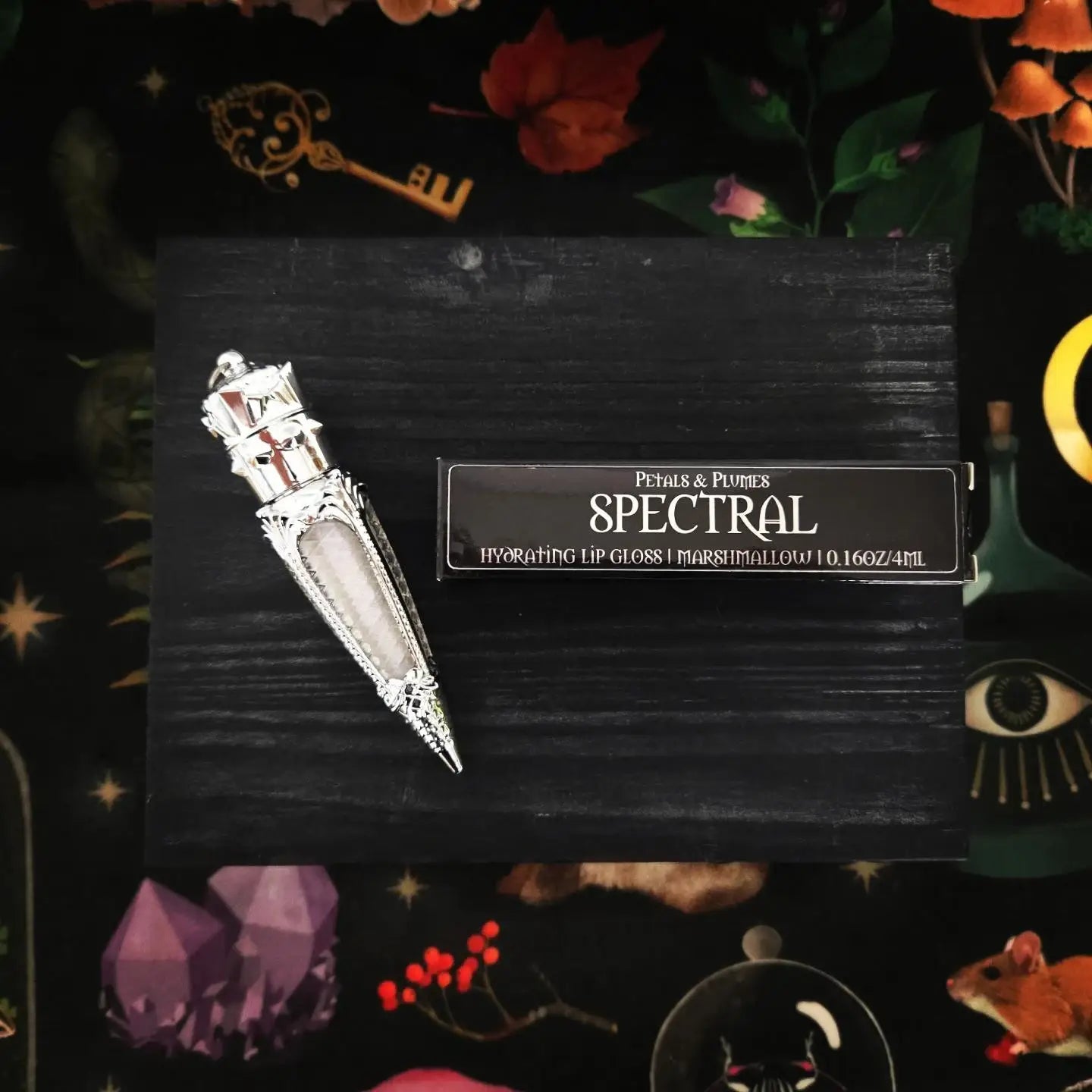 Spectral Lip Gloss | marshmallow | iridescent rainbow |