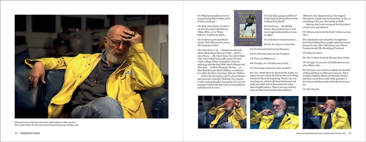 Memento Gorey : The Last Interviews with Edward Gorey