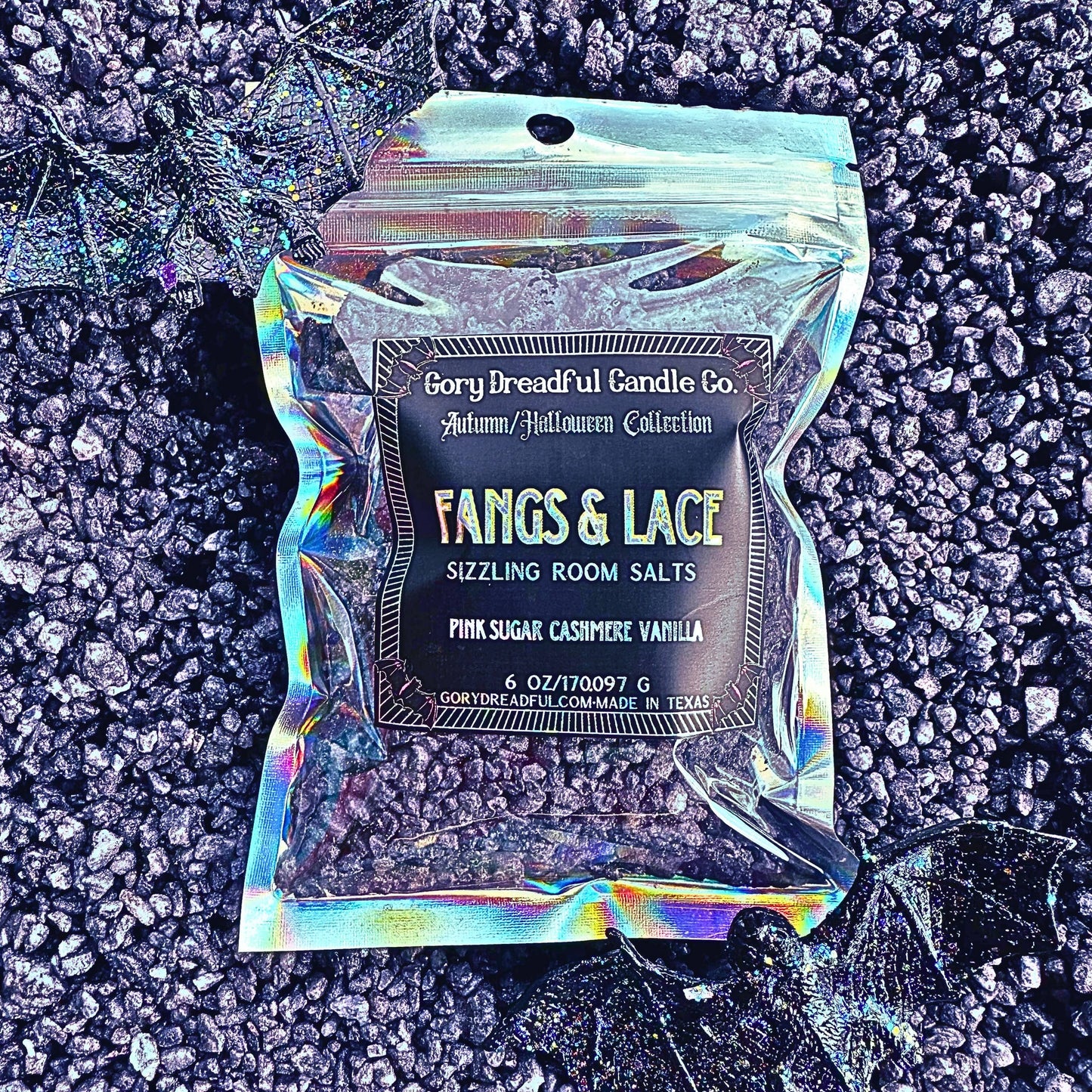 Fangs & Lace Sizzling Room Salt Crystal Potpourri