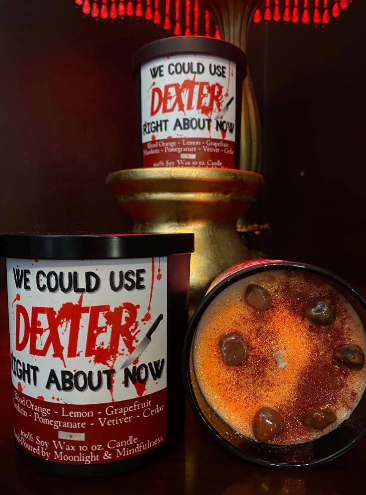We Could Use Dexter Soy Wax Crystal Candle, Hand-Poured