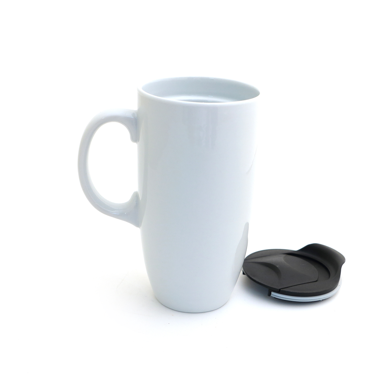 White Rabbit Travel Mug with Handle, Through The Looking ...