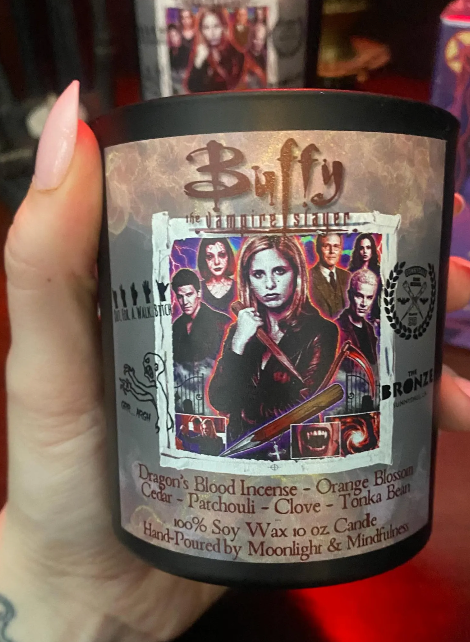 Buffy the Vampire Slayer Soy Wax Crystal Candle, Hand-Poured