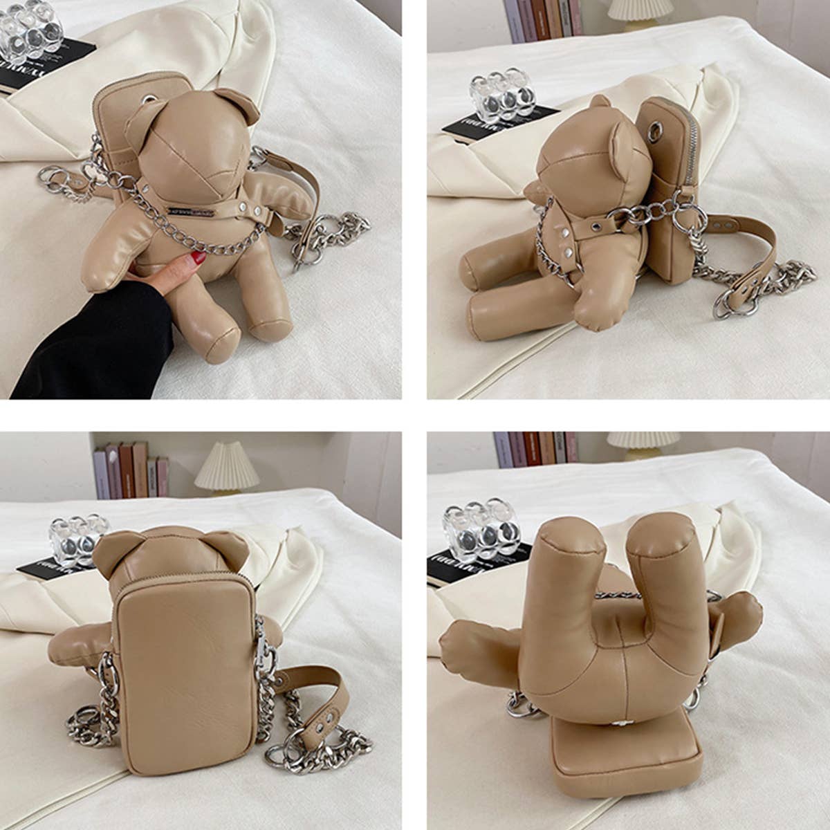 FASHION CUTE BEAR ONE-SHOULDER CHAIN BAG_CWAB0988