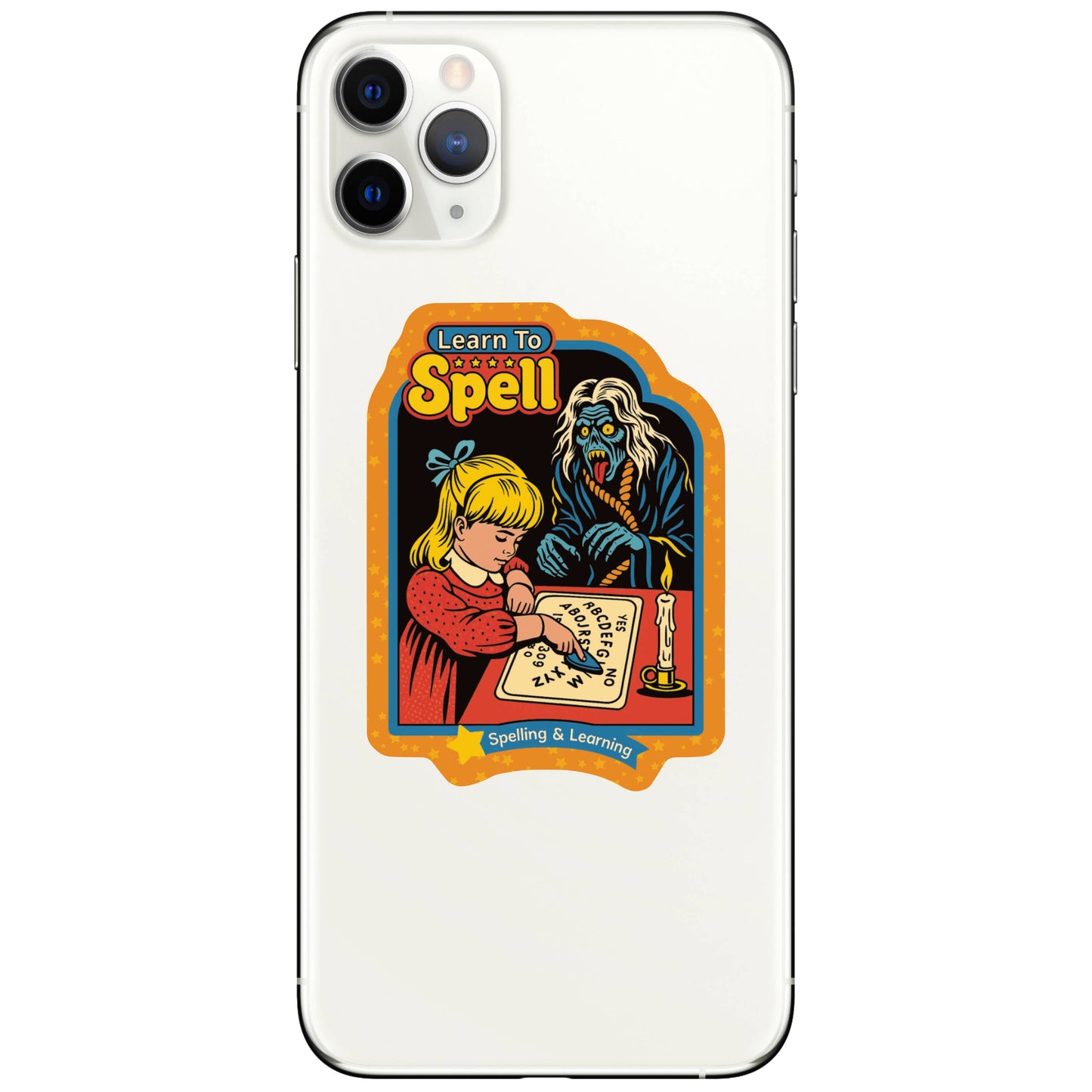 Reading Ouija Zombie Humor High Quality Vinyl Sticker