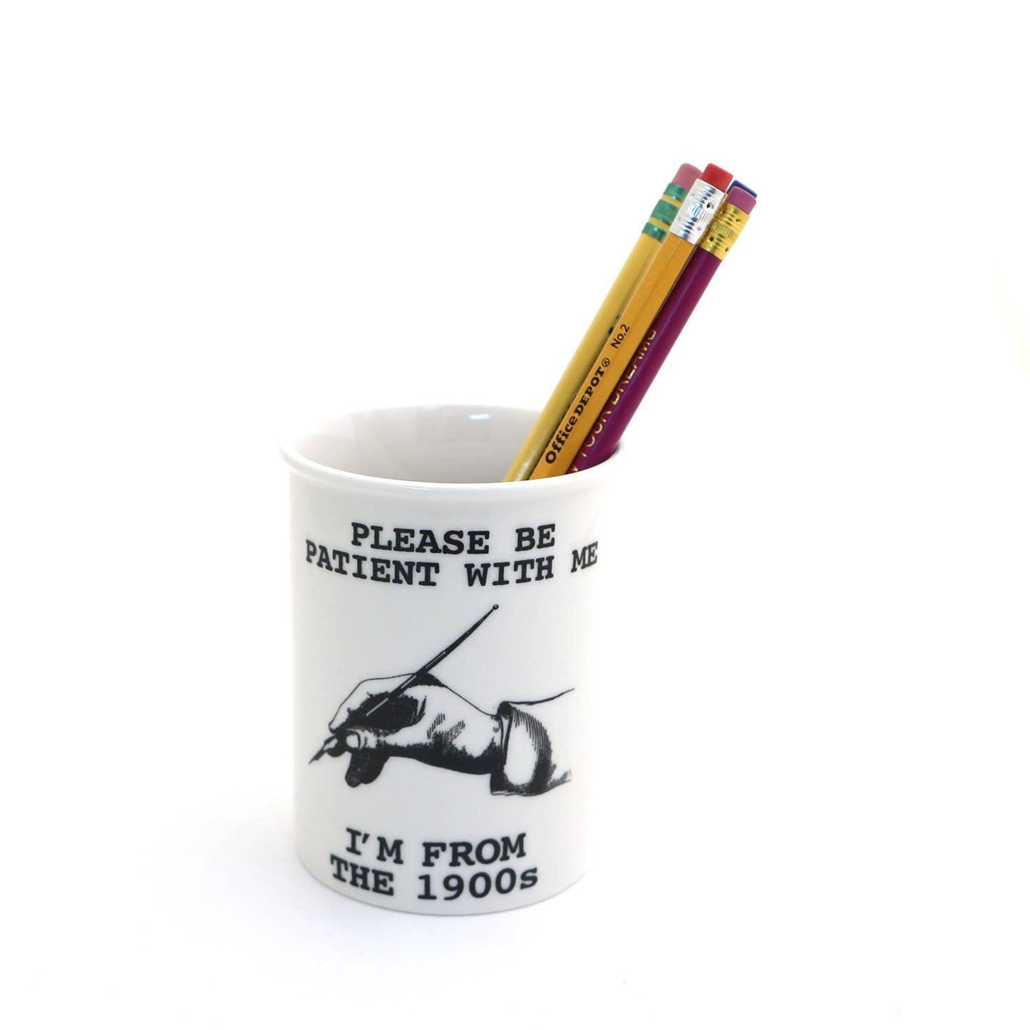 From the 1900s Pen and pencil cup, funny birthday gift Gen X