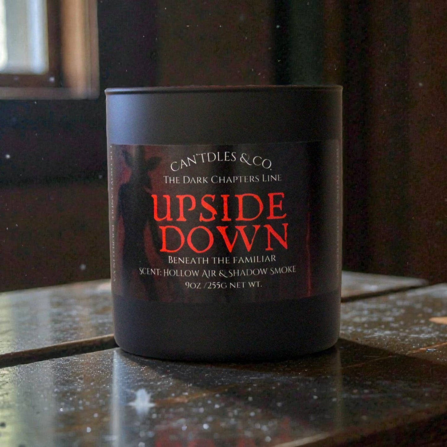 Upside Down Horror Candle – Smoky Supernatural Gothic Scent