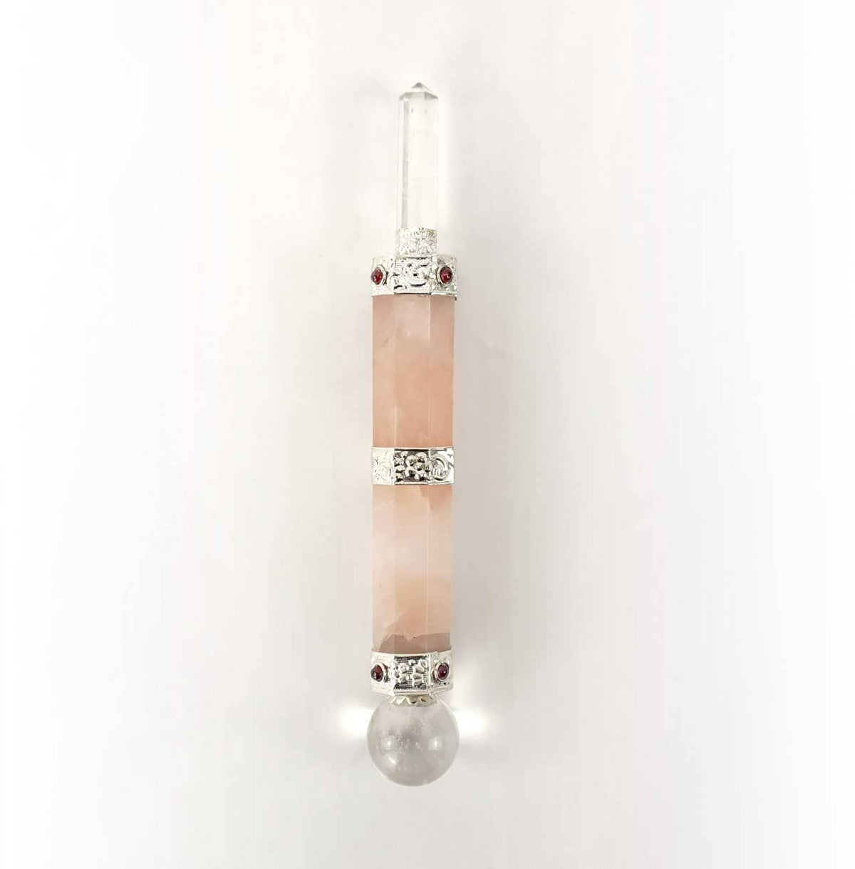 (PC) HEALING WAND - ROSE QUARTZ 5.5-6.5"
