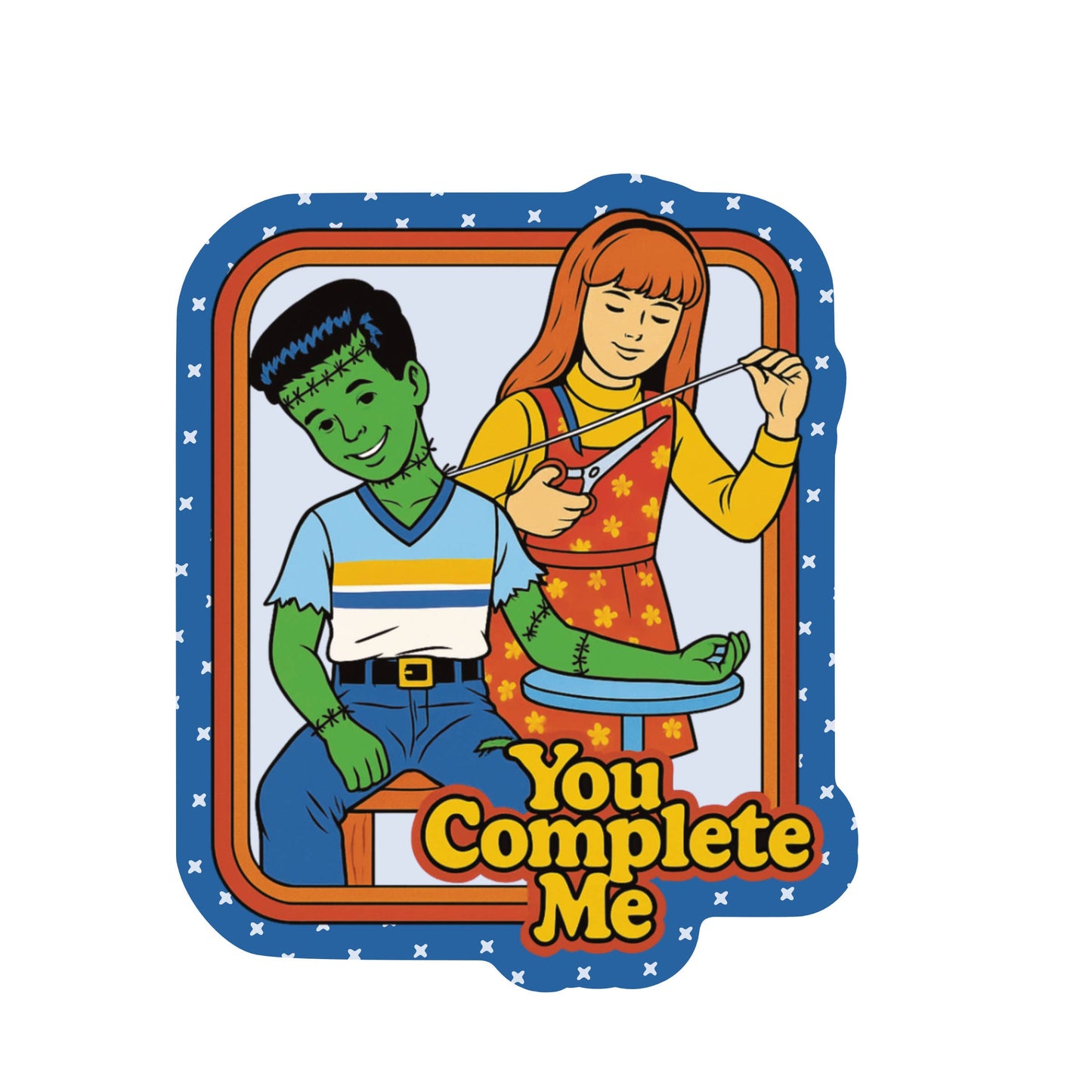 Frankenstein Monster Friend Humor High Quality Vinyl Sticker