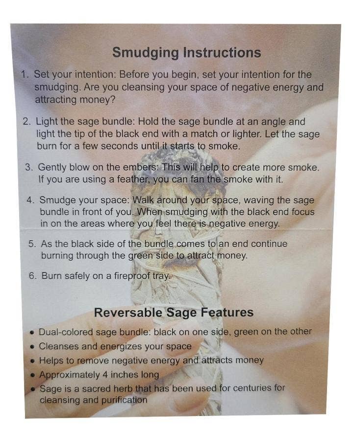 Reversable Sage 4" - Money