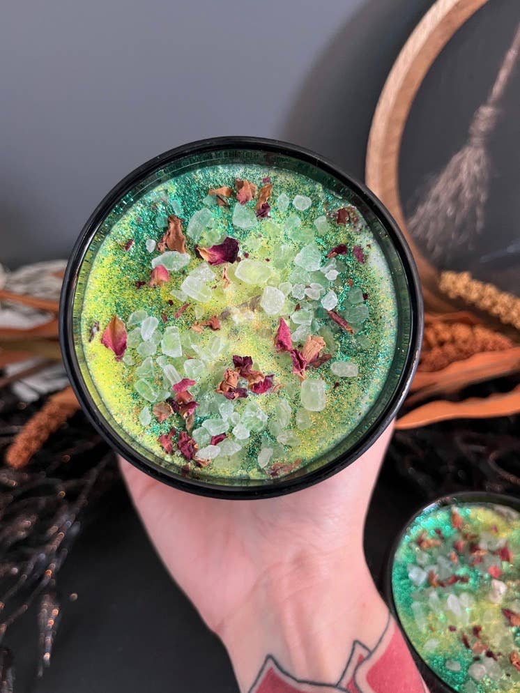 Practical Magic Soy Wax Crystal Candle, Hand-Poured
