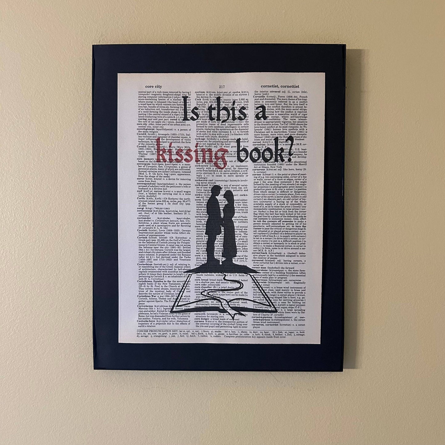 Is this a kissing book | Vintage Print | Valentine's Day