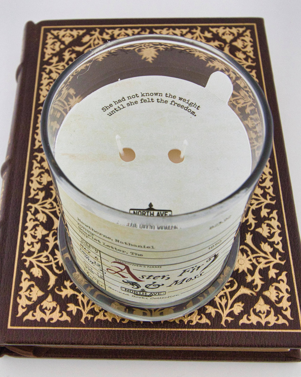 Banned Book Candle, The Scarlet Letter / Bookstore Gift