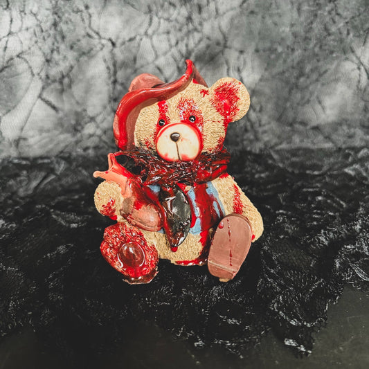 OOAK Cowboy Teddy, Halloween, Creepy, Gothic, Gift Shop