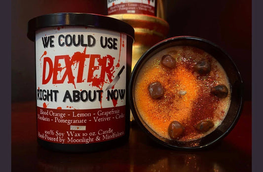 We Could Use Dexter Soy Wax Crystal Candle, Hand-Poured