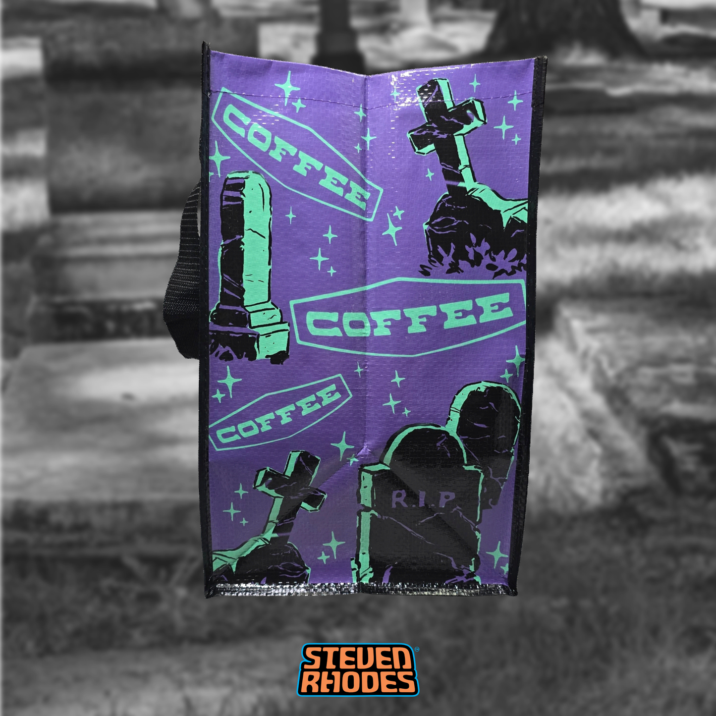 Coffee Gives Me Life Grocery Tote