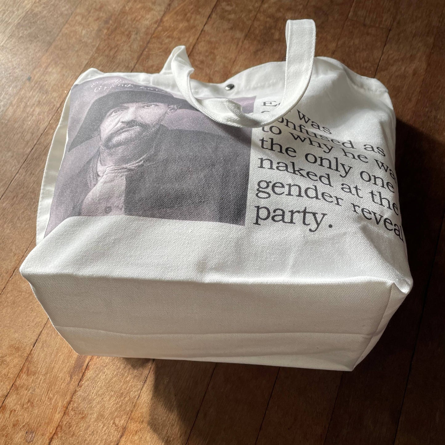 Big House Tote and Grocery Bag, Carole doesn't get drunk...