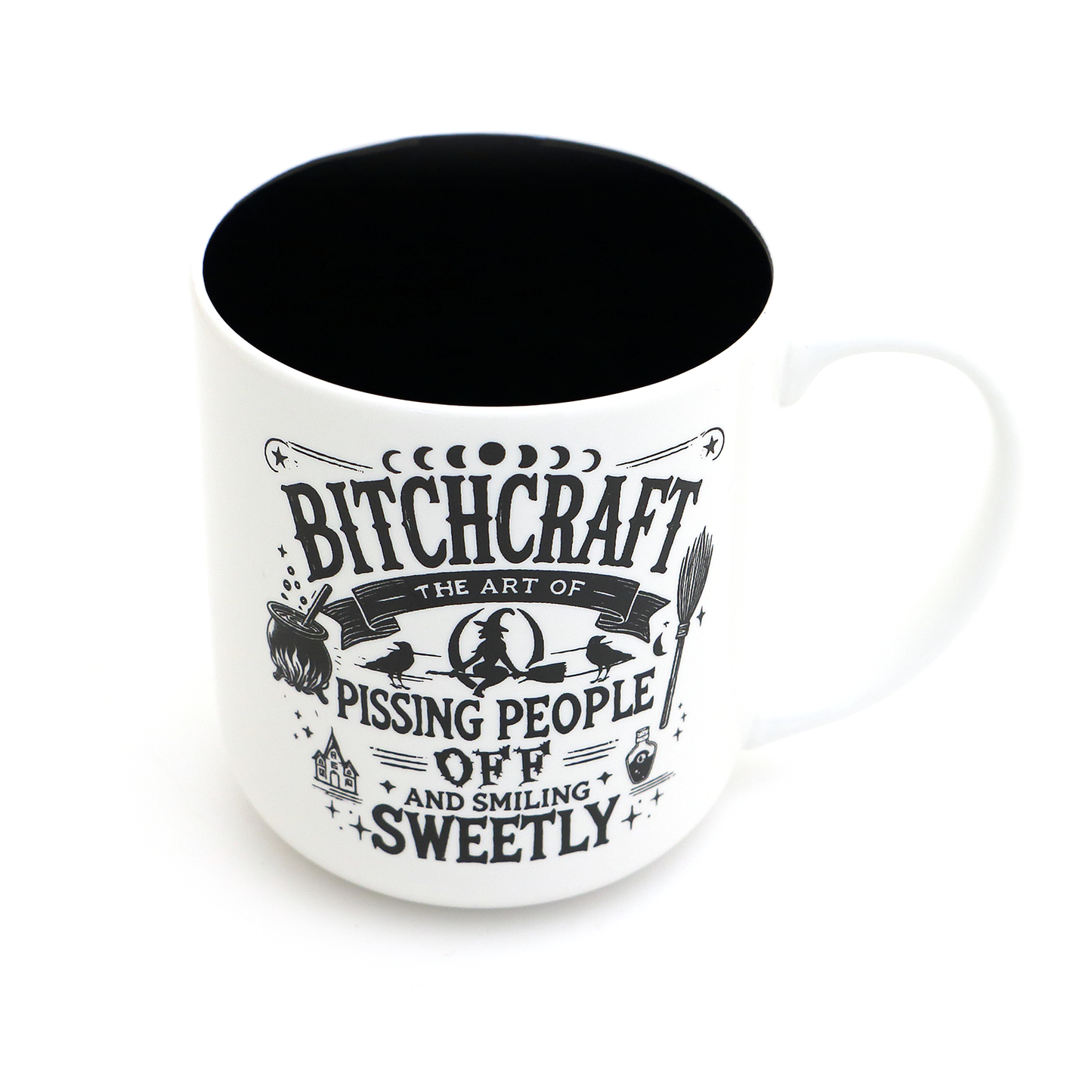 Bitchcraft Mug, witchy celestial mystical gifts