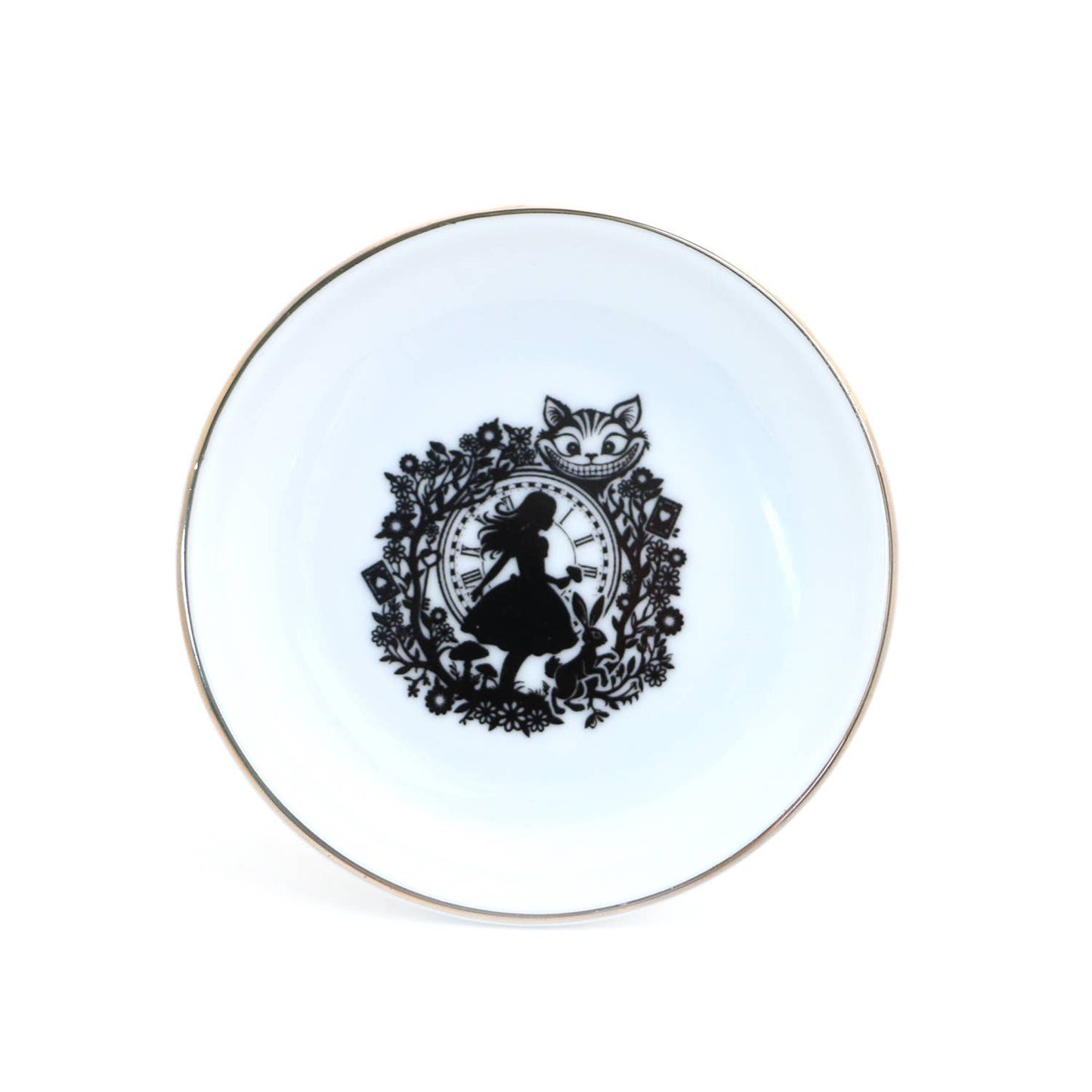 Through The Looking Glass Alice Ring Dish,with 22K Gold