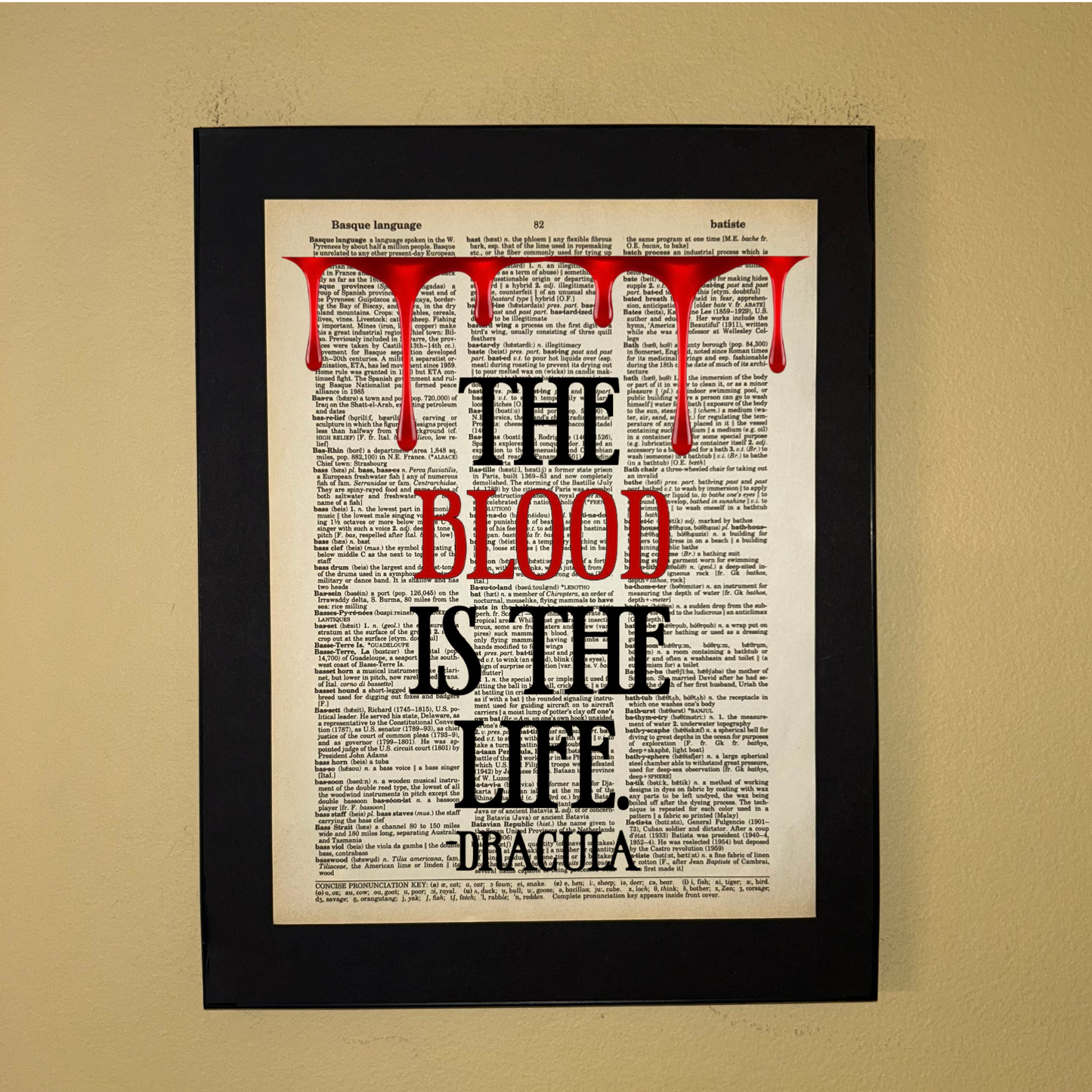 The blood is the life - Dracula | Vintage Book Art